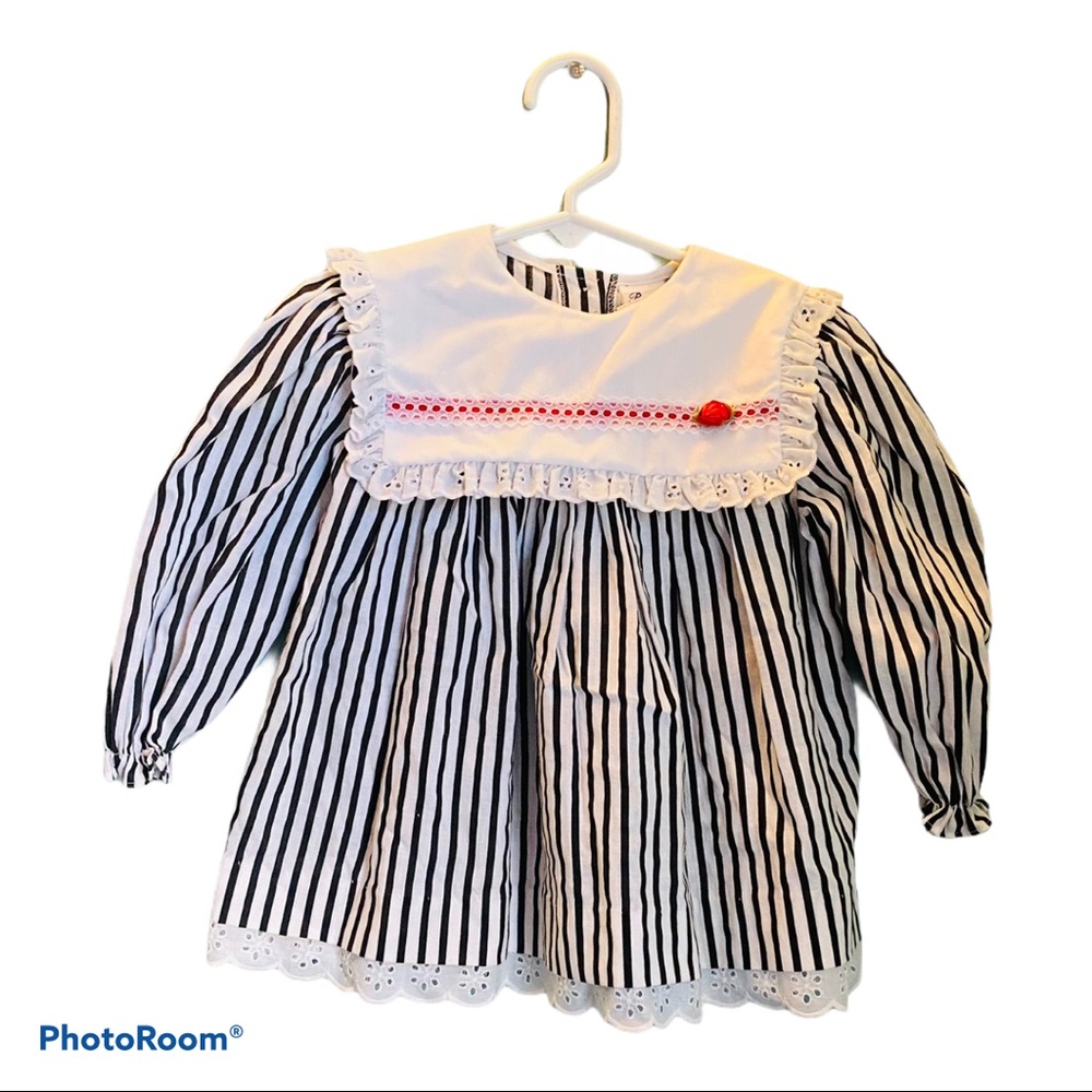 Vintage bibbed baby dress